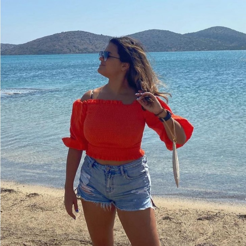 Orange Crop Top